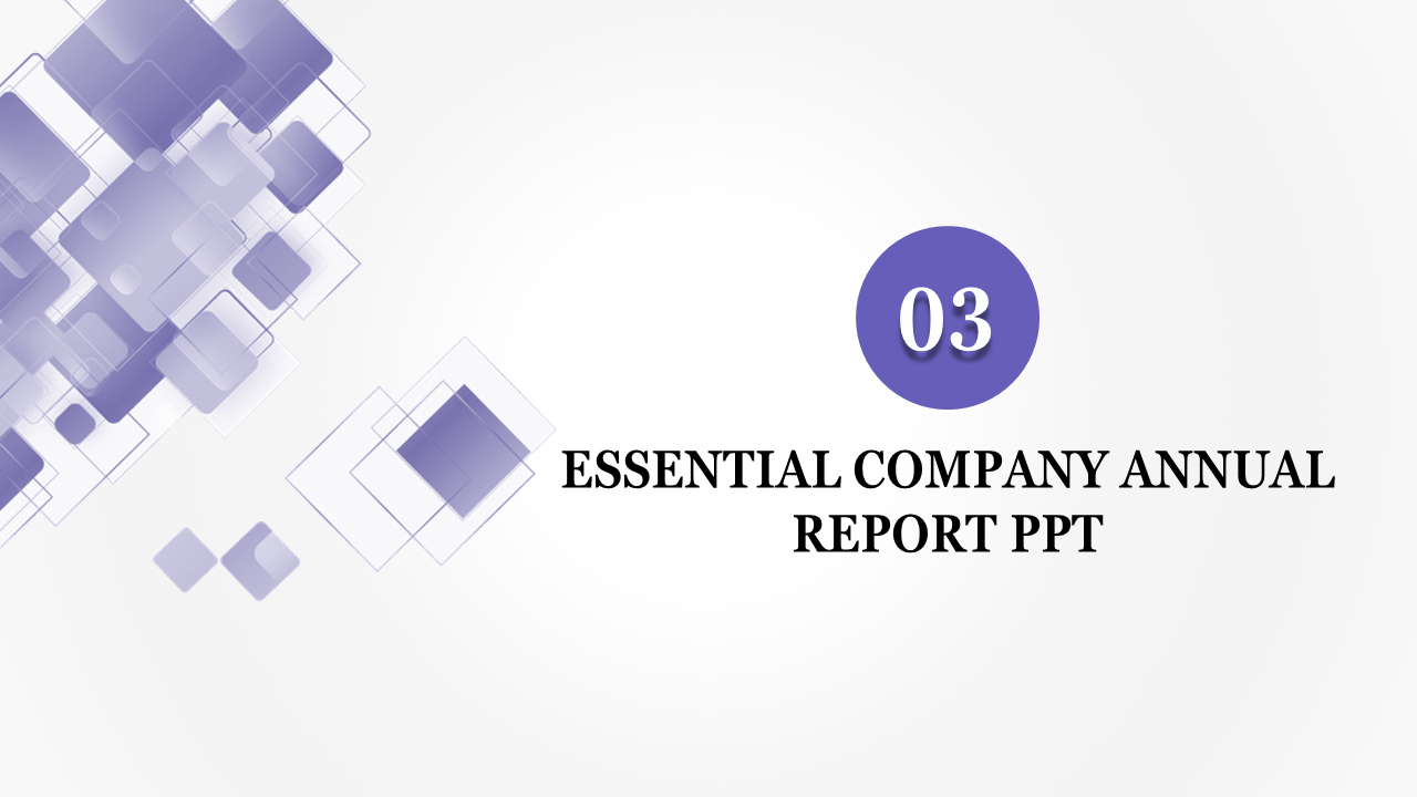 Informative Company Annual Report PowerPoint Template And Google Slides